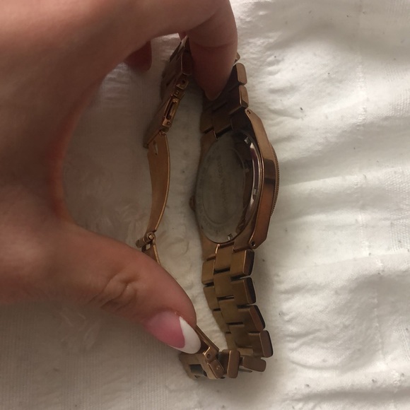 ROSE GOLD BLACK MICHAEL KORS WATCH USED AUTHENTIC YOUR OBO - Picture 12 of 14